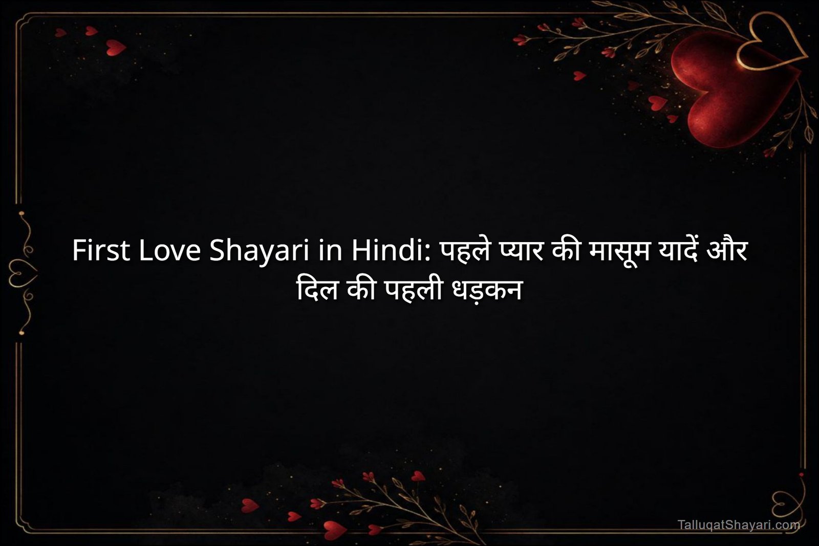 First Love Shayari in Hindi: पहले प्यार की मासूम यादें और दिल की पहली धड़कन