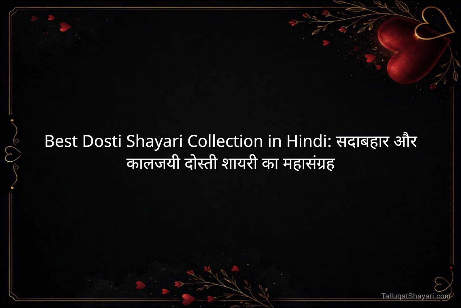 Best Dosti Shayari Collection in Hindi: सदाबहार और कालजयी दोस्ती शायरी का महासंग्रह